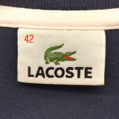 ラコステ LACOSTE 日本製 ロゴ刺繍 鹿の子 S/S ポロシャツ レディース EUR:42