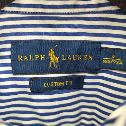 ラルフローレン RALPH LAUREN CUSTOM FIT スモールポニー刺繍 L/S BD ストライプシャツ メンズ 6