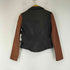 アルマーニジーンズ ARMANI JEANS バイカラー レザー ライダースジャケット レディース EUR:38