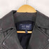 アルマーニジーンズ ARMANI JEANS バイカラー レザー ライダースジャケット レディース EUR:38