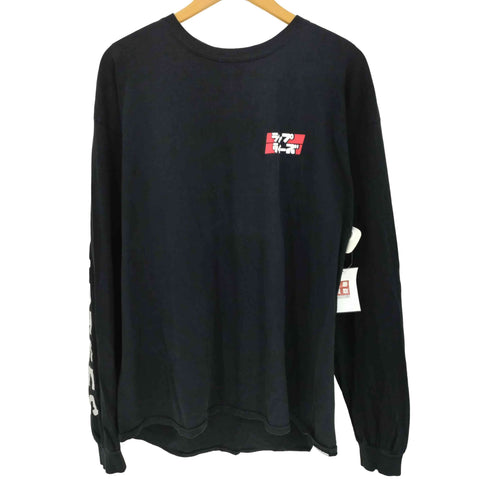 RAPTEES 両面ロゴプリント クルーネック L/S Tシャツ メンズ import:XL