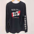 RAPTEES 両面ロゴプリント クルーネック L/S Tシャツ メンズ import:XL