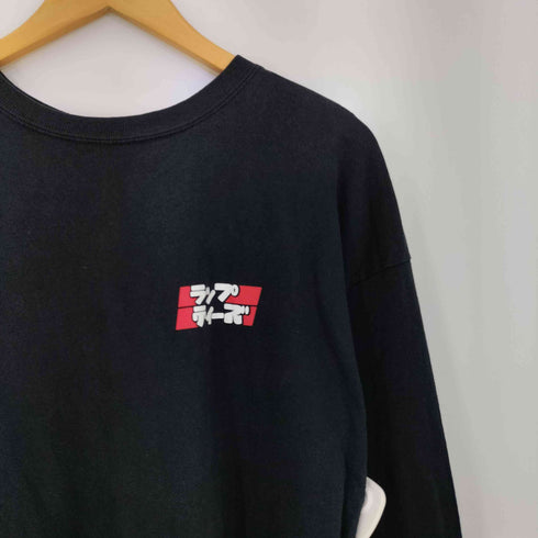 RAPTEES 両面ロゴプリント クルーネック L/S Tシャツ メンズ import:XL