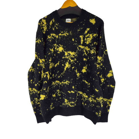 ザラ ZARA 総柄 プルオーバー ニット メンズ import:XL
