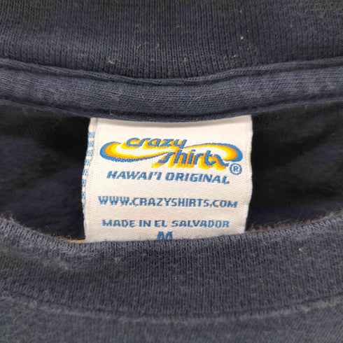 クレイジーシャツ CRAZY SHIRTS 00S ボディ 猫 キャット HAWAI ハワイ プリント S/S Tシャツ レディース import:M