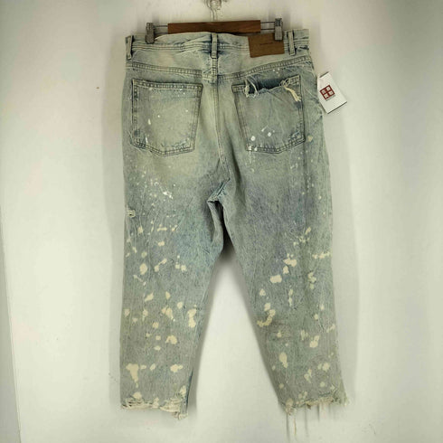 ザラ ZARA ペイント クラッシュ テーパード デニムパンツ メンズ FR:36-38