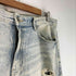 ザラ ZARA ペイント クラッシュ テーパード デニムパンツ メンズ FR:36-38