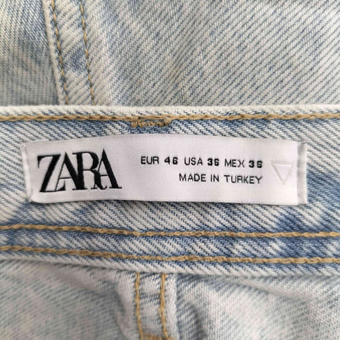 ザラ ZARA ペイント クラッシュ テーパード デニムパンツ メンズ FR:36-38
