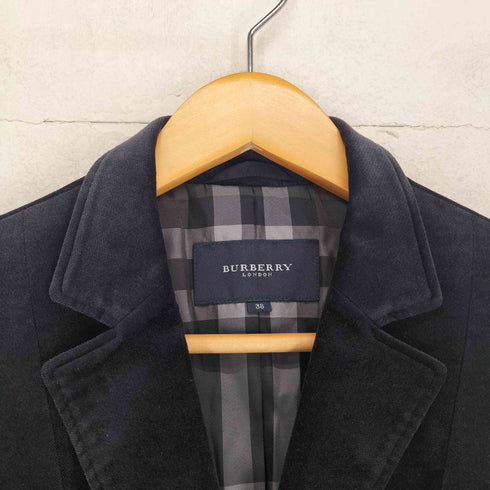 バーバリーロンドン BURBERRY LONDON 2B ベロア テーラードジャケット レディース EUR:38