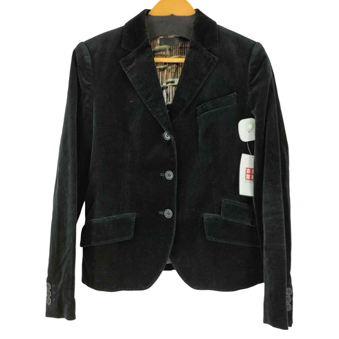 ポールスミスブラック Paul Smith BLACK ベロア テーラードジャケット レディース 40