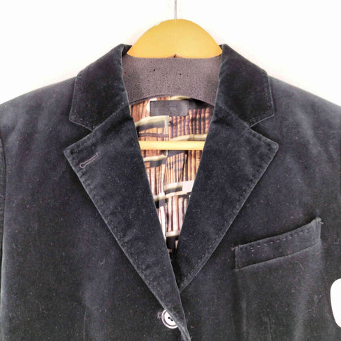 ポールスミスブラック Paul Smith BLACK ベロア テーラードジャケット レディース 40