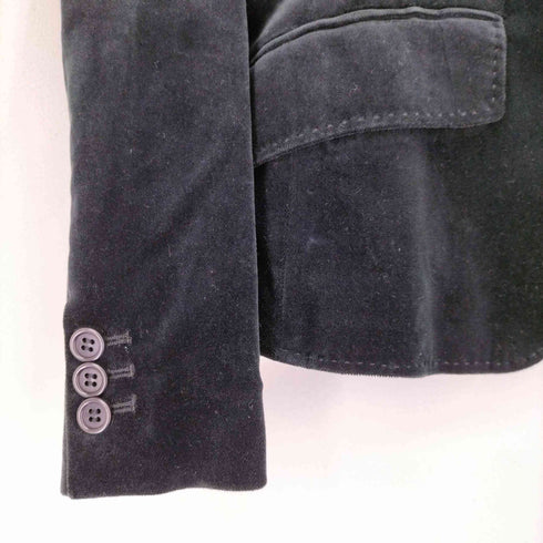 ポールスミスブラック Paul Smith BLACK ベロア テーラードジャケット レディース 40