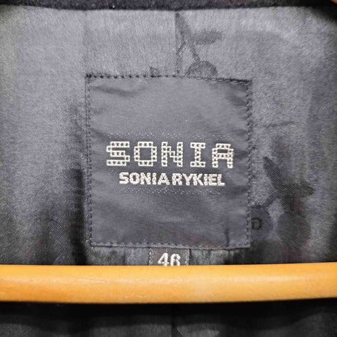 ソニアリキエル SONIA RYKIEL ダブル アンゴラ混スタンドカラーコート レディース 46