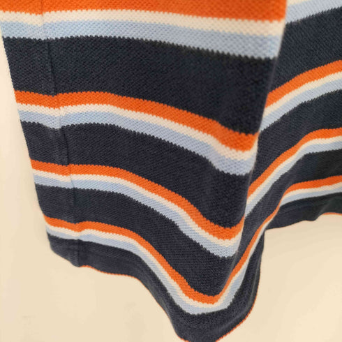 ラコステ LACOSTE ロゴ刺繍 マルチボーダー 鹿の子 半袖 ポロシャツ ワンピース ポロワンピース レディース EUR:42