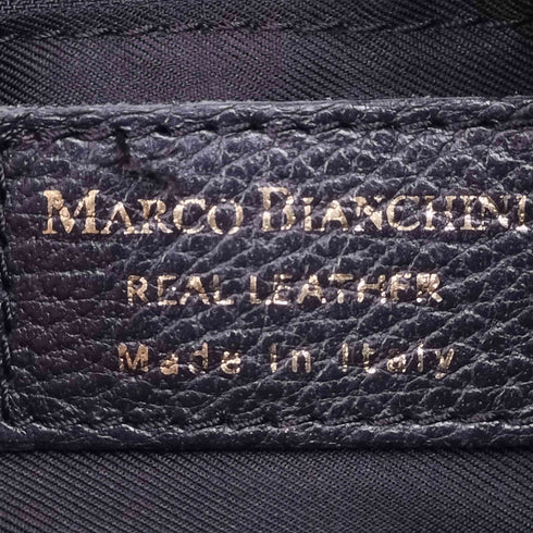 マルコビアンチーニ MARCO BIANCHINI イタリア製 リアルレザー シボ革 2WAY ショルダーバッグ レディース