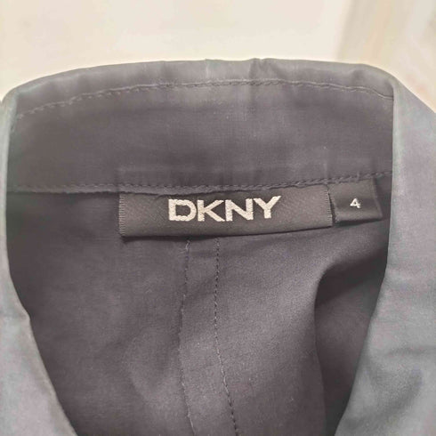 ダナキャランニューヨーク DKNY 比翼 ステンカラーコート レディース 4