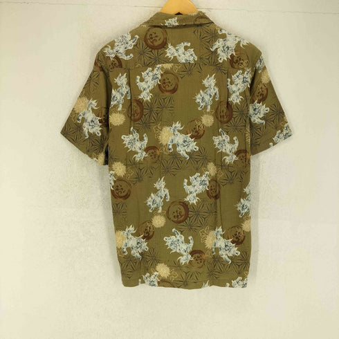 ミチコロンドン MICHIKO LONDON 獅子舞 和柄 コットン開襟シャツ メンズ L