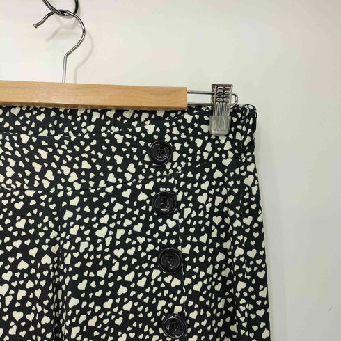EGERIE PARIS ハートモチーフ 総柄 ワイド イージーパンツ レディース