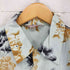 HONOLULU 獅子舞 花 和柄 レーヨンシャツ メンズ L
