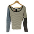 ヘルスニット Healthknit ボートネック ニット ボーダー カットソー レディース FREE