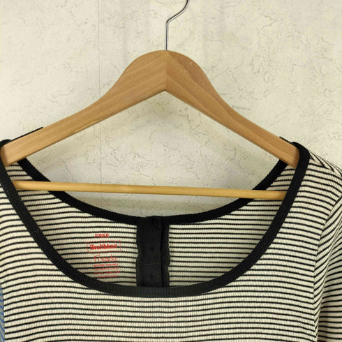 ヘルスニット Healthknit ボートネック ニット ボーダー カットソー レディース FREE