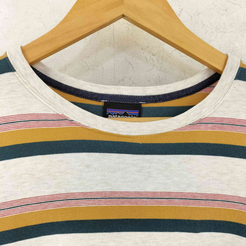 パタゴニア patagonia マルチカラー ボーダー ポケットTシャツ メンズ L
