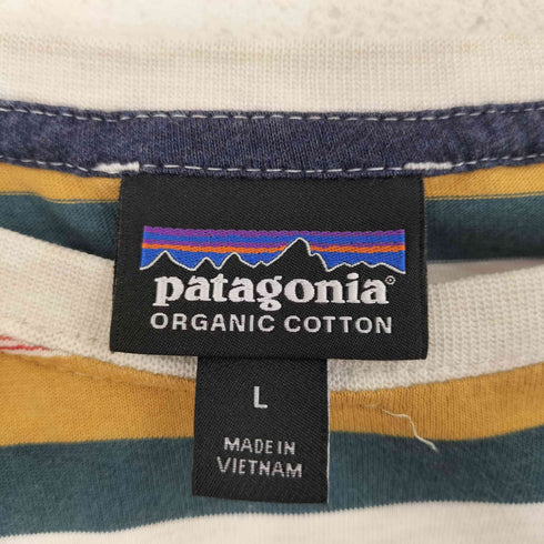 パタゴニア patagonia マルチカラー ボーダー ポケットTシャツ メンズ L