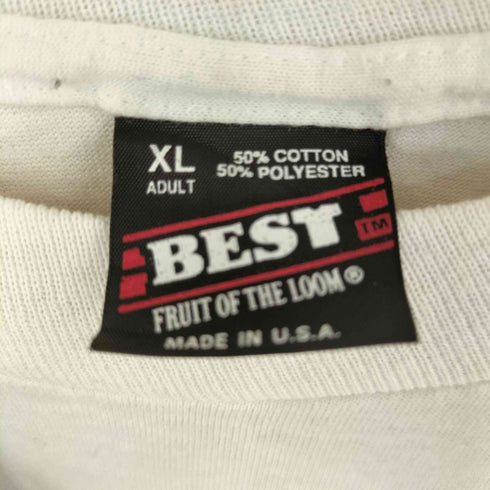 フルーツオブザルーム FRUIT OF THE LOOM 90s メッセージプリントTシャツ メンズ XL