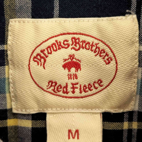 レッドフリースブルックスブラザース Red Fleece Brooks Brothers コットン チェック ボタンダウン 半袖シャツ メンズ import:M
