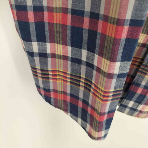 ブルックスブラザーズ BROOKS BROTHERS REGENT FIT コットン チェック ボタンダウン 半袖シャツ メンズ import:M