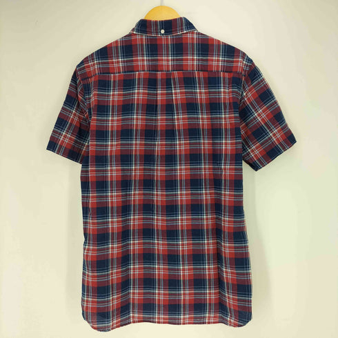 レッドフリースブルックスブラザース Red Fleece Brooks Brothers チェック ボタンダウン 半袖シャツ メンズ import:M
