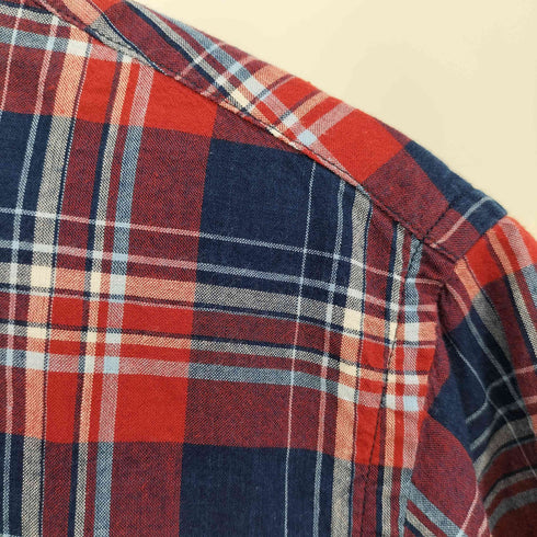 レッドフリースブルックスブラザース Red Fleece Brooks Brothers チェック ボタンダウン 半袖シャツ メンズ import:M