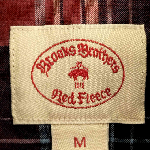 レッドフリースブルックスブラザース Red Fleece Brooks Brothers チェック ボタンダウン 半袖シャツ メンズ import:M