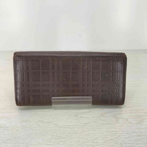 バーバリー BURBERRY エンボスチェック長財布 メンズ