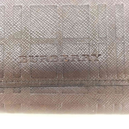 バーバリー BURBERRY エンボスチェック長財布 メンズ