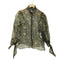 ザラ ZARA フラワープリント シアーシャツブラウス レディース import:M