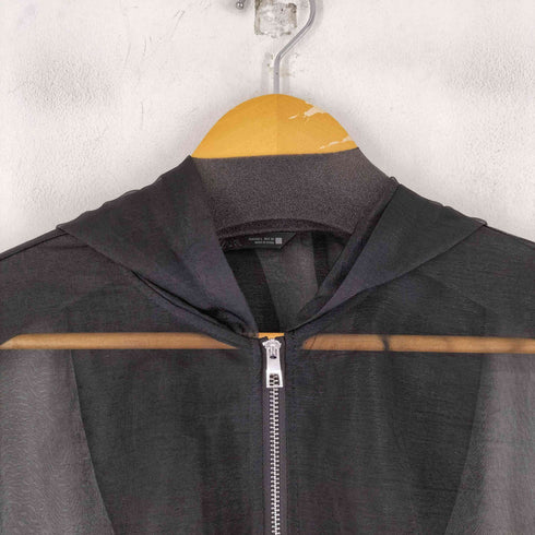 ザラ ZARA シアー ジップアップパーカー レディース import:L