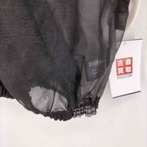 ザラ ZARA シアー ジップアップパーカー レディース import:L