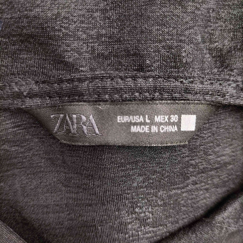 ザラ ZARA シアー ジップアップパーカー レディース import:L