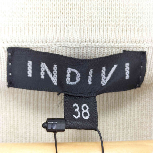インディヴィ INDIVI シャツデザインニットワンピース レディース JPN:38