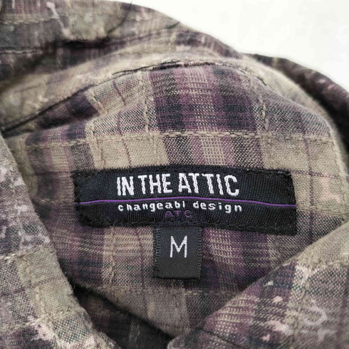 インザアティック In The Attic チェック柄 ウエスタンシャツ Y2K レディース M