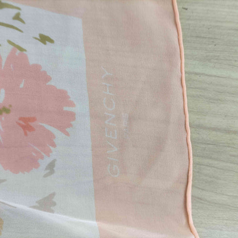 ジバンシィ GIVENCHY 花柄シルクスカーフ レディース