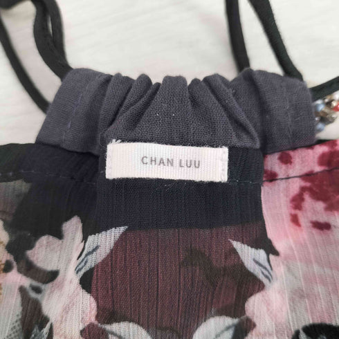 CHAN LUU スタッズビジュービーズデザインレザーブレスレット レディース