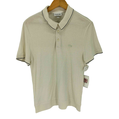 ラコステ LACOSTE REGULAR FIT コットンシルクピケポロシャツ メンズ import:M