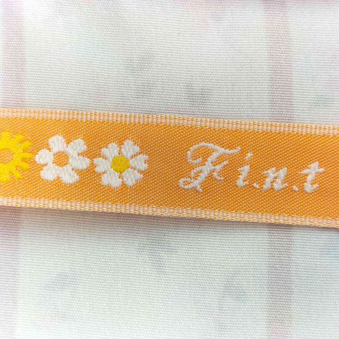 フィント fint ストライプ花柄丸衿ワンピース レディース