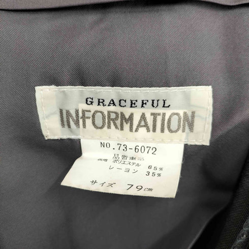 GRACEFUL INFORMATION 80S YZIP 2タック ストライプ スラックス メンズ