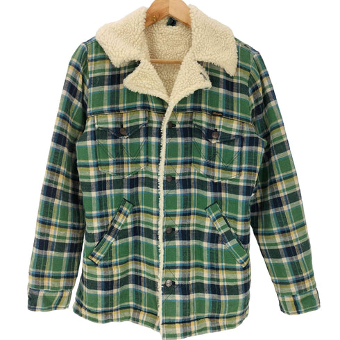 ラングラー Wrangler WRANGE COAT ボア ランチ ジャケット チェック メンズ import:M