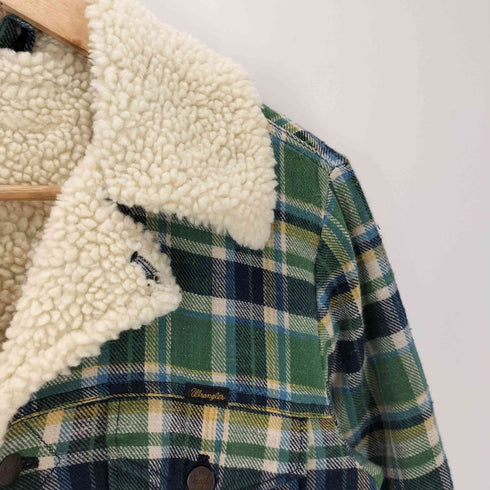 ラングラー Wrangler WRANGE COAT ボア ランチ ジャケット チェック メンズ import:M