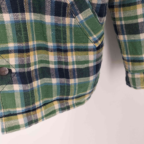 ラングラー Wrangler WRANGE COAT ボア ランチ ジャケット チェック メンズ import:M