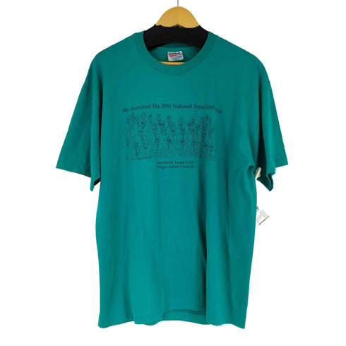 ヘインズ Hanes 90S フロントプリント S/S Tシャツ メンズ JPN:XL